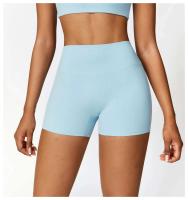 Pantalones cortos de yoga para mujer, bodys deportivos transpirables de cintura alta, para correr, gimnasio y entrenamiento de verano - details 28