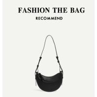 Bolso cruzado de Color puro para mujer, bolso de hombro doble, a la moda, combina con todo - details 6
