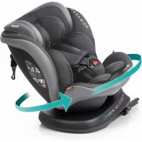 Silla de Coche Rodia Plus i-Size Ajustable, Rotativa de 360°, Protección Lateral, Reclinable y Evolutiva Para Niños de 0-12 Años Negro con Relieve - details 6