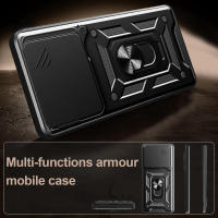 Teléfono para Honor 400 Lite 5G con cubierta de lente deslizante, funda con soporte a prueba de golpes - details 3