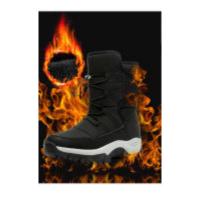 Botas de nieve cálidas y afelpadas para hombre, botines informales de alta calidad, impermeables y antideslizantes, para senderismo y trabajo en invierno - details 3