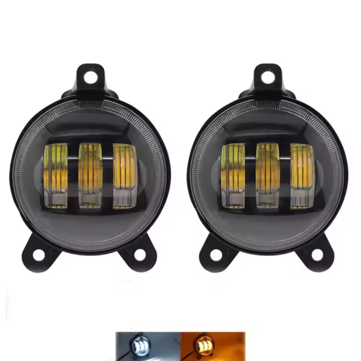 Faros antiniebla delanteros bicolor para sedans Jeep Wrangler Suv 30W3,5 pulgadas 2 piezas - 1
