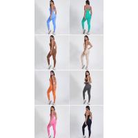 Traje de yoga sin costuras para mujer Mono de cuerpo completo Medias de fitness con espalda cruzada abierta - details 1
