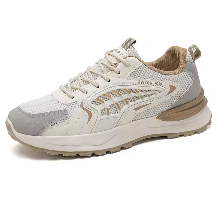 Zapatillas Blancas de Lujo para Hombres Zapatillas Informales para Correr - 1