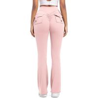 Pantalones de cintura alta para mujer cómodos, elásticos, estilo feliz - details 12