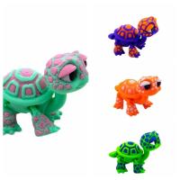 Modelo de tortuga impreso en 3D de plástico, exquisitas articulaciones móviles, modelo de Animal simulado, juguetes para aliviar el estrés de dibujos animados, decoraciones para habitación - details 3