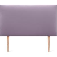 Lujo de Cama con Cabecero de Polipiel o Tela Liso 150x105cm con Patas Tela Beige - details 13