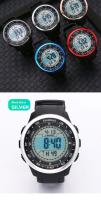 SHUNWAY Reloj deportivo electrónico minimalista circular para exteriores, resistente al agua, reloj para hombres jóvenes estudiantes - details 7