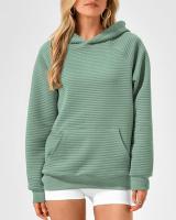 Sudadera con Capucha Básica para Mujer Estilo Y2K a la Moda Sudadera con Bolsillo Suelto - details 1