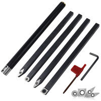 Herramienta de torno rotativo de madera con cortador de inserción de carburo, mango de aleación de aluminio para tornear herramientas de carpintería - details 0