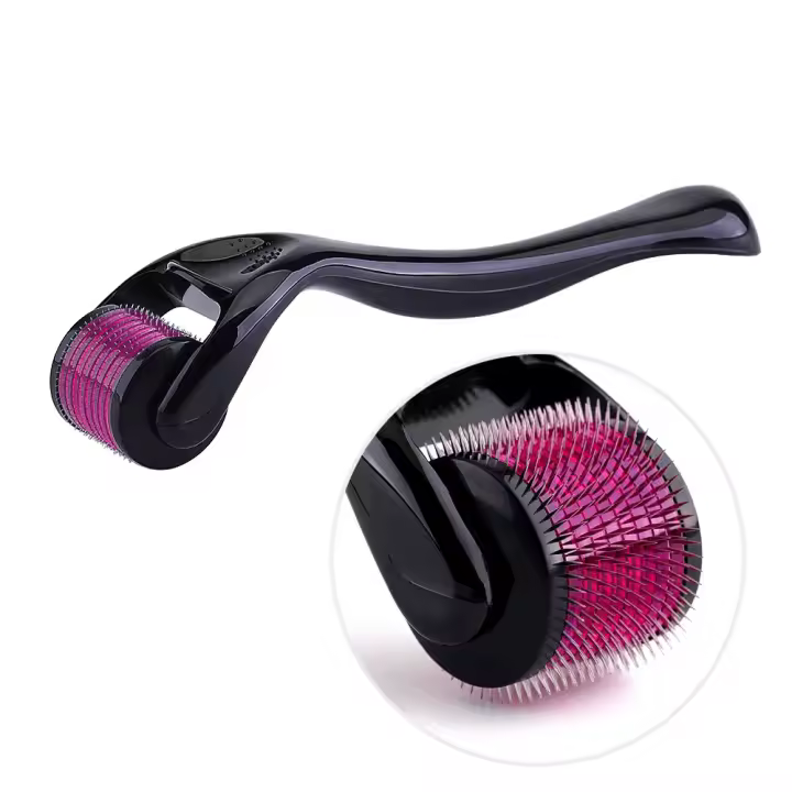 Derma Roller de 540 Agujas de 0.25mm de Acero Inoxidable, Rodillo de Microagujas para Masaje Facial - 1