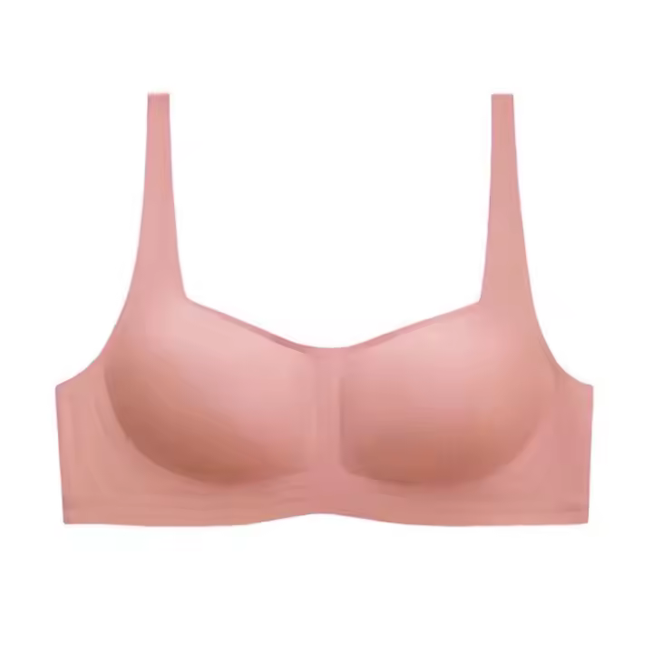 Ropa interior sin costuras con cuello cuadrado, pechos grandes y sujetador sin acero para mujer con top deportivo pequeño - 1