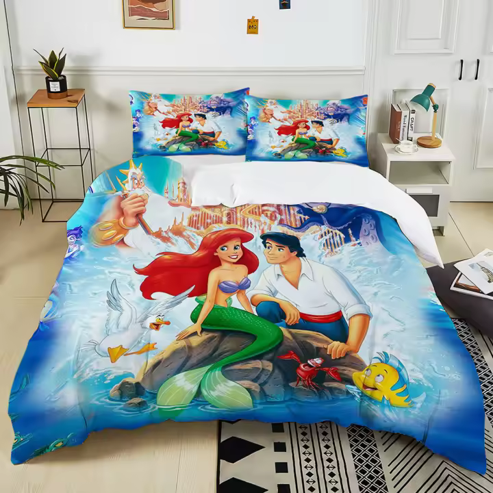 Juego de Ropa de Cama Impresa Pequeña Cubierta de Edredón Funda de Cama - 1