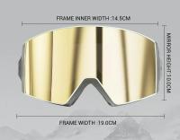 Gafas de Nieve Photochromáticas KAPVOE Máscara de Esquí y Snowboard con Lente Anti-Niebla UV400 para Hombres y Mujeres Gafas de Sol Deportivas y al Aire Libre - details 16
