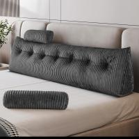 Cojín de Lectura Triangular Almohada de Apoyo Lumbar Suave Bolster para Posición de Sofá de Cama - details 7