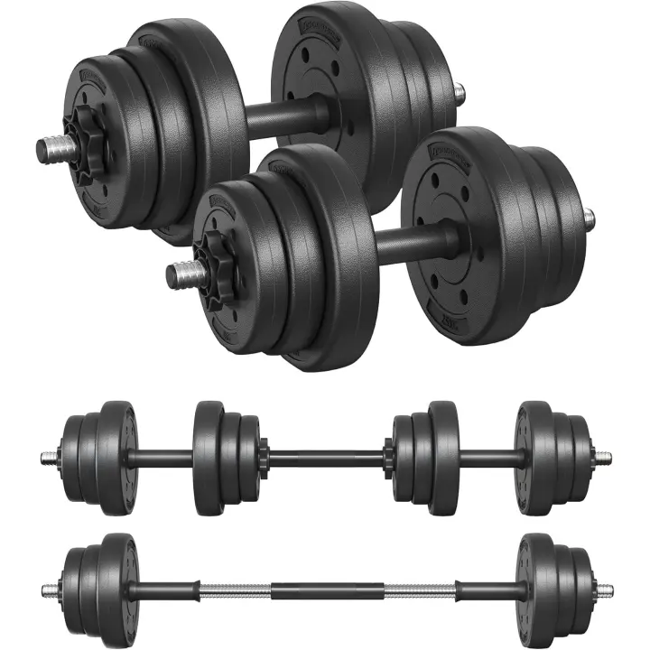 Barra de peso ajustable con barra extra 20KG, 30KG Ideal para hombres y mujeres - 1