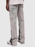 Jeans de Moda para Hombres 2025 Pantalones de Trabajo Elásticos con Parches de Denim de Capas - details 5