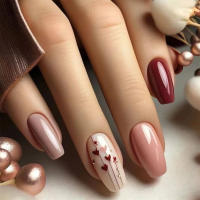 Juego De Uñas Postizas De Forma De Esqueleto Largo De 24 Piezas Con Color Sólido Y Diseño De Corazón Incluye 1 Pegamento De Gel Y 1 Rub. Material ABS Para Bodas Y Fiestas. - details 0