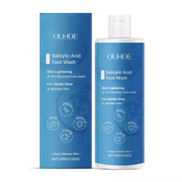 Limpiador de ácido salicílico para limpieza facial, blanqueamiento de poros, reducción del acné, cuidado hidratante suave - 1
