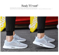 Zapatillas de correr de malla transpirable para hombre, zapatos deportivos de amortiguación suave, zapatillas cómodas para caminar a diario, zapatos de tenis al aire libre, Verano - details 12