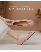 Zapatos de ballet Gamuza francesa Boca Ligera Solo 2025, nuevos, suela suave, fondo plano, punta redonda, arco un pedal. - details 4