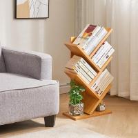 Estantería de árbol, Librería Alta de 6 Niveles Estantería Estrecha de madera con cajones para Sala de Estar, Dormitorio 38×19×112CM Marrón Rústico - details 34