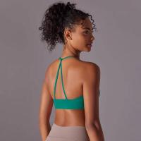 Top de mujer, cuello de chaleco Hai Yuga, decoración triul, deportes con espalda bonita, Top corto a prueba de golpes para - details 37