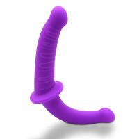 Leten U forma grande realista consolador vagina anal mujeres gay lesbianas doble extremo dong juguetes sexuales artificiales - details 0