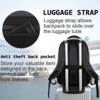 Bolso de hombro para hombre de gran capacidad,Premium Sense,Bolso de hombro de viaje,Negocios,Mochila para portátil,Antirrobo impermeable,Multiusos con puerto de carga - details 5