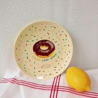 Celebridad de Internet plato de cerámica de alto valor estilo coreano ins plato de postre de crema retro plato de desayuno plato de pasta occidental - details 6