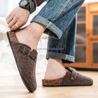Nuevos zuecos de fieltro de alta calidad para mujer, zapatillas antideslizantes con hebilla a la moda para exteriores, talla grande 47, sandalias de marca de bajo precio - details 8