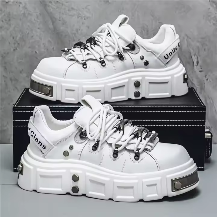 Nuevo Modelo 2025 Zapatillas Deportivas Versátiles Para Hombre, Zapatos Deportivos Ligeros Y Cómodos Para Caminar, Zapatos Gruesos De Alta Calidad A La Moda, Calzado Masculino - 1