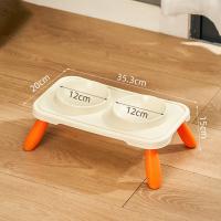 Cuencos dobles para comida de gato, cuenco de agua multifunción antideslizante, contenedor de comida para mascotas, cuenco de alimentación estable antideslizante para gatos, gatitos/cachorros/conejitos - details 3