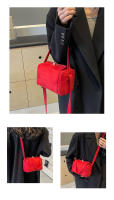Bolso de mano rojo de Año Nuevo, bolsa cuadrada pequeña versátil de gama alta, bolso cruzado pequeño, moda de otoño e invierno, 2024 - details 8