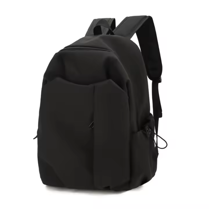 Mochila para ordenador a la moda, bolso escolar para estudiantes de Color sólido con cremallera, bolso de hombro de viaje informal de gran capacidad para estudiantes universitarios - 1