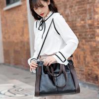 Bolso de piel sintética con asa superior para mujer, bandolera femenina de gran capacidad, diseño de lujo - details 5