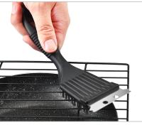 Cepillo de Parrilla BBQ de Acero Inoxidable Herramienta de Cocina Duradera para Barbacoa al Aire Libre Accesorios de Kit de Gas BBQ - details 0
