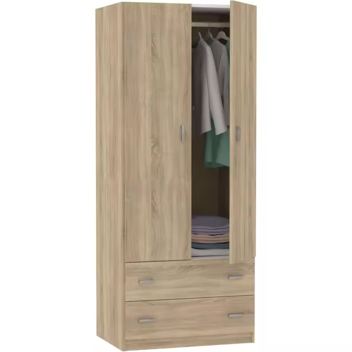 Turín 2 Blanco Brillo o Roble Cámbrico 74x180 cm - 1