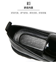 Zapatos de cuero casuales brillantes que aumentan la altura de los hombres Versión coreana de zapatos de cuero pequeños de moda - details 6