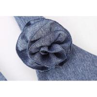 BUNO-Conjunto de 3 piezas para mujer, traje gris sin mangas, chaleco Halter de flores 3D, pantalones de pierna ancha, traje informal con solapa, atuendo elegante para mujer, otoño - details 5