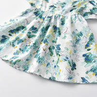 Vestido de Princesa de Manga Corta con Flores Estilo Coreano para Bebé Niña Pastoral Floral de Verano 2025 a la Moda. - details 3