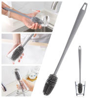 Cepillo de Limpieza de Silicona Duradero Cepillo de Escobilla para Botella de Vino con Mango Largo Reforzado Equipo de Limpieza de Lavandería - details 0