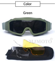 Gafas Tácticas de Paintball MJMOTO Lentes Reforzadas de Fibra de Policarbonato - details 3