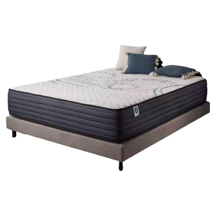 Colchón Viscoelástico Perfectsleep 135x190 cm Firme, Espuma HR + Látex Azul, Transpirable, Cómodo, Ergonómico, Hipoalergénico, Reversible Verano/Invierno - 1