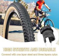 ZUKKA Par de Neumáticos para Bicicleta de Montaña Agarre Fuerte Adecuado para MTB 20/24/ 26/27.5/29 - details 2