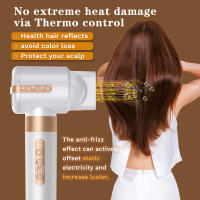 Secador de pelo 7 en 1 de alta velocidad Peine de aire caliente para el hogar Plancha para alisar el cabello Rizador Secador de pelo de aire caliente y frío - details 4