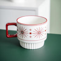 Taza de Cerámica Nórdica Estilo Ins Taza de Desayuno Creativa para Café y Agua Doméstica - details 5
