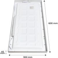Panel LED de Superficie de Plafón 60x30cm, 36W, CCT (Selector de Color Blanco Caliente, Neutro y Frío), 4000 Lúmenes, Driver Incluido - details 4