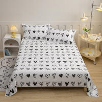 Juego de Ropa de Cama de Poliéster Diseño de Corazón Sencillo Tamaño Rey-Reina - details 1