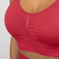 Nessaj-Sujetador deportivo sin costuras, camisola de yoga, fitness, entrenamiento, antivibración, con almohadilla, ropa de gimnasio - details 1